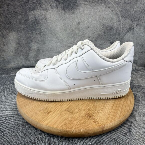 Nike Air Force 1 Low Shoes Mens Size 12 White Leather Low Top CW2288-111 main image 5